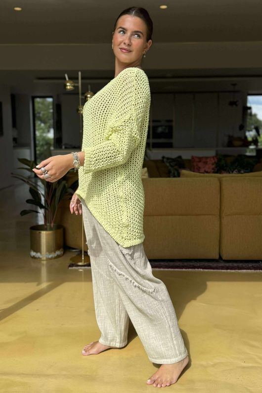 Made in Italy Portland Knit Lemon /1 = ~